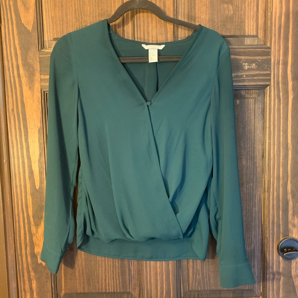 Teal H&M Blouse